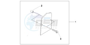 VT750DCB SHADOW SPIRIT drawing BACKREST TRIM