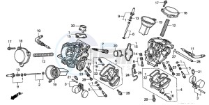 VT125C drawing CARBURETOR (COMPONENT PARTS)