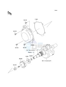 KVF 650 H [BRUTE FORCE 650 4X4I] (H7F-H8F) H8F drawing RECOIL STARTER