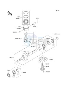 KAF 300 D [MULE 520] (D1-D2) [MULE 520] drawing CRANKSHAFT_PISTON-- S- -