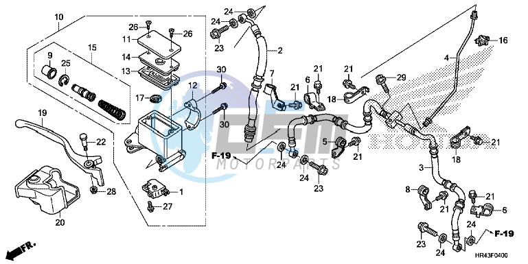 FRONT BRAKE MASTER CYLINDER