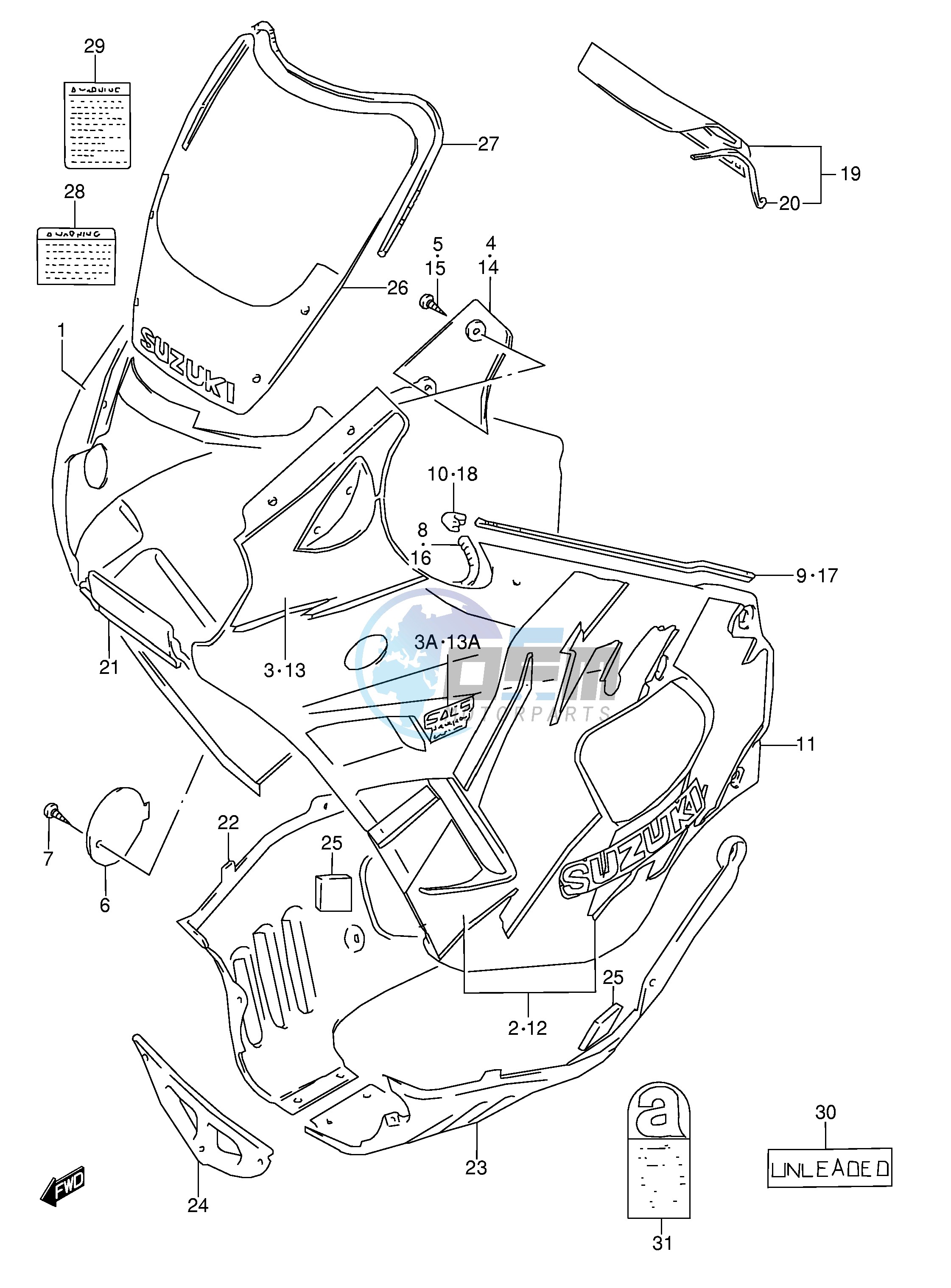 COWLING BODY (MODEL N)