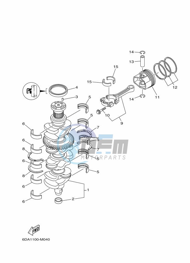 CRANKSHAFT--PISTON