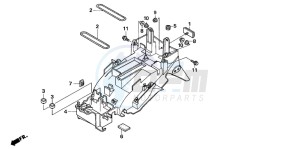 CBR1100XX SUPER BLACKBIRD drawing REAR FENDER