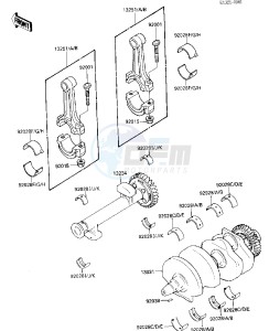 EX 500 A [EX500] (A1-A3) [EX500] drawing CRANKSHAFT