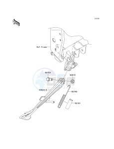 ZR 750 L [Z750 AU] (L7F-L8F) L8F drawing STAND-- S- -