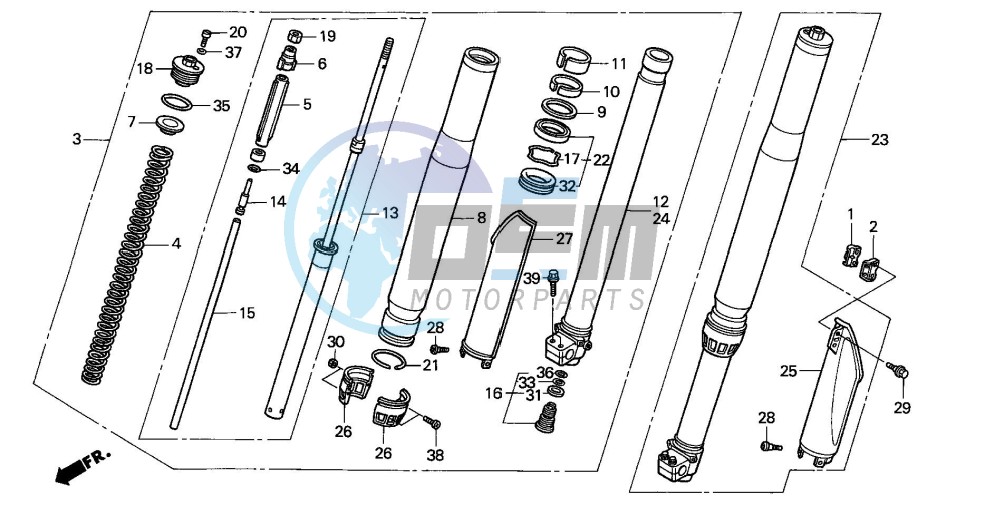 FRONT FORK (CR125RR)