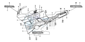 CBR600F2 drawing STRIPE (CBR600F2P)