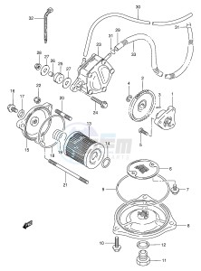 LT-F300 (E24) drawing OIL PUMP - FUEL PUMP