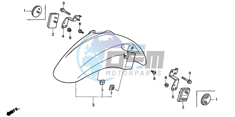 FRONT FENDER (CBR600FS/3S/T/3T/SET)