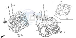 XR100R drawing CRANKCASE