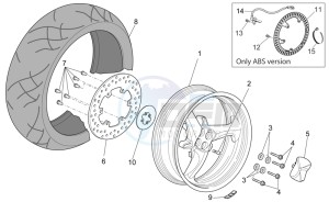 1200 Sport 8V drawing Rear wheel