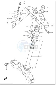 GSF1200 (E2) Bandit drawing STEERING STEM (GSF1200SK1 SK2 SK3 SK4 SK5 SZK5)