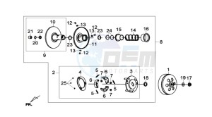 GTS 300I ABS L6 drawing CLUTCH