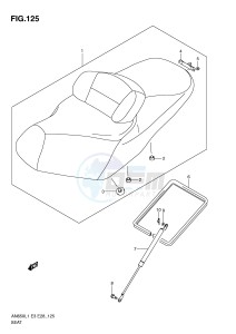 AN650 (E3-E28) Burgman drawing SEAT (AN650L1 E3)