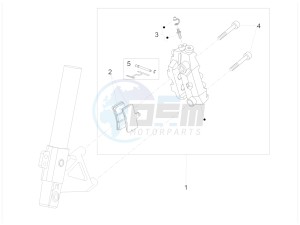 RS4 125 4T (AU, CA, EU, HK, J, RU, S, USA) drawing Front brake caliper