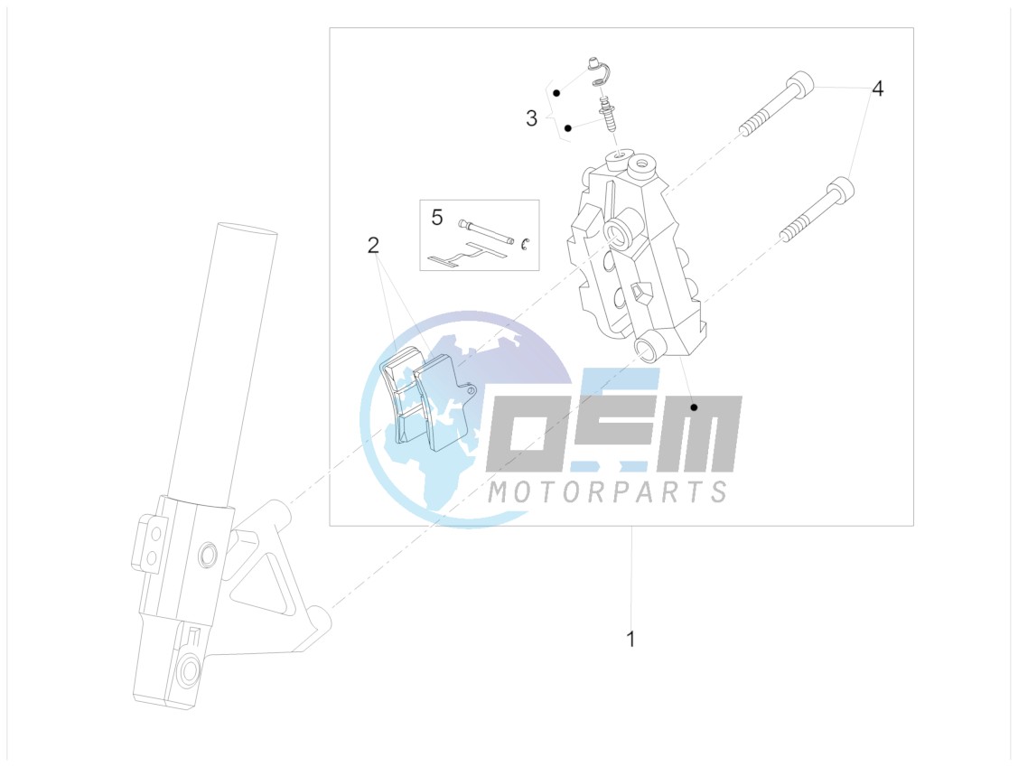 Front brake caliper