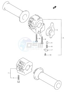 RGV250 (E24) drawing HANDLE SWITCH