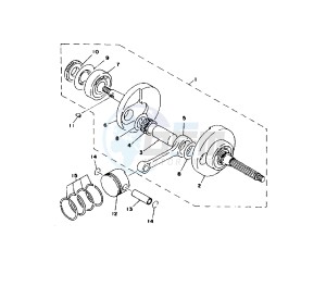 XC FLY ONE 150 drawing CRANKSHAFT AND PISTON