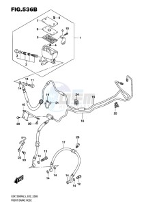 GSX-1300R ABS HAYABUSA EU drawing FRONT BRAKE HOSE