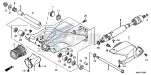 VFR1200XDLF CrossTourer - VFR1200X Dual Clutch 2ED - (2ED) drawing SWINGARM