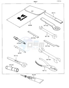 KL 250 D [KLR250] (D7-D9) [KLR250] drawing TOOL