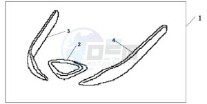 GL18009 UK - (E / AB MKH NAV) drawing FRONT FENDER ORNA