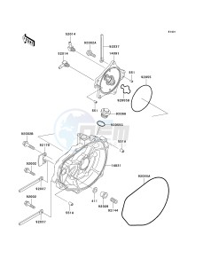 JT 1100 C [1100 STX D.I.] (C1) [1100 STX D.I.] drawing ENGINE COVER-- S- -