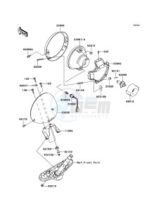 VN900_CLASSIC VN900B6F GB XX (EU ME A(FRICA) drawing Headlight(s)