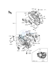 NINJA_250SL_ABS BX250BFF XX (EU ME A(FRICA) drawing Crankcase