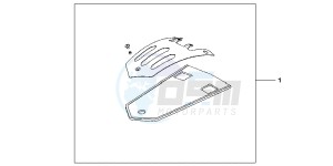 VT1300CXAB drawing CHROME REAR FENDER PANEL