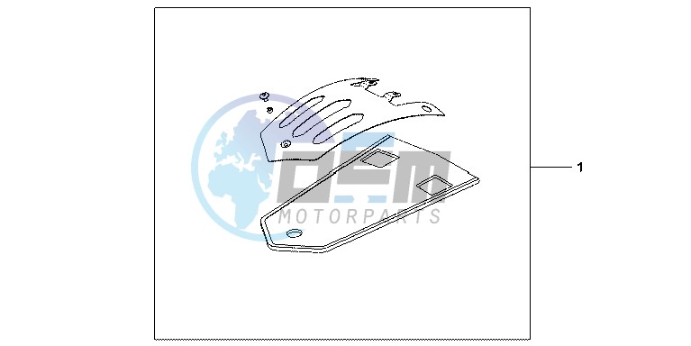 CHROME REAR FENDER PANEL