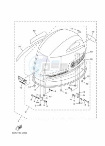 F115BETL drawing FAIRING-UPPER