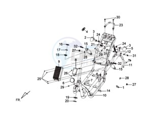 SYMMETRY 45KMH 50 drawing FRAME / CENTRAL STAND / REAR SUSPENSION