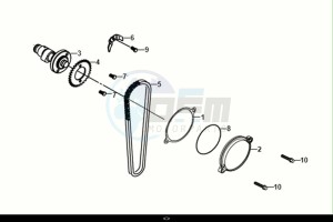 NH-X125 (ME12B2-EU) (E5) (M1) drawing CAMSHAFT - CYLINDERHEADSIDECOVER