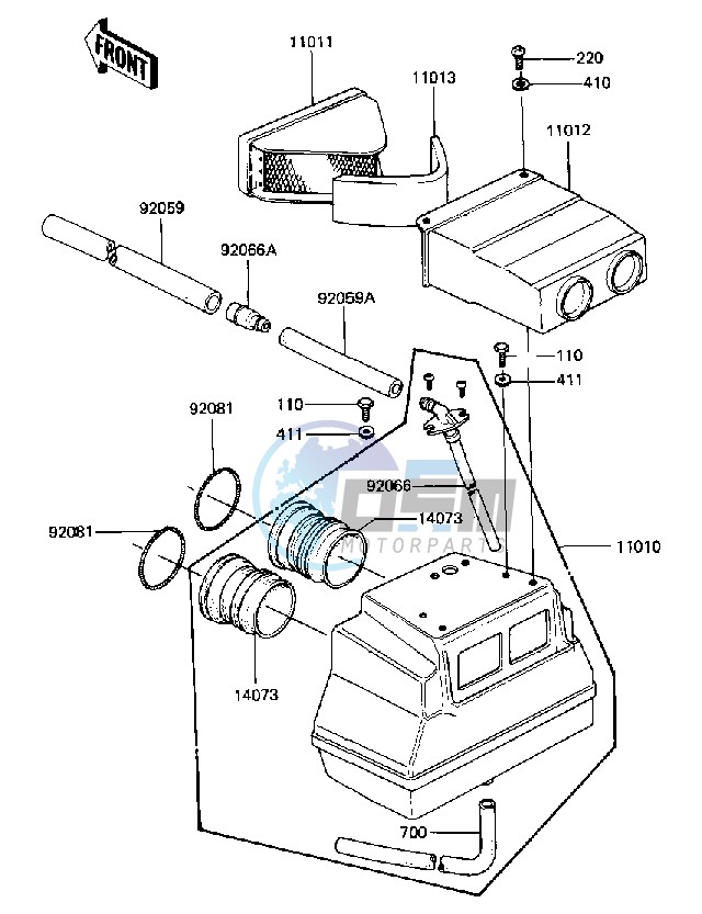 AIR CLEANER -- 81-83 D2_D3_D4_D5- -