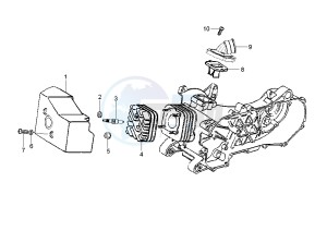 LX 2T 50 drawing Cylinder head - Induction Pipe