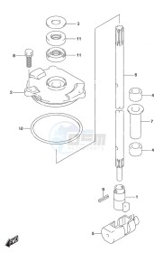 DF 115A drawing Shift Rod (C/R)