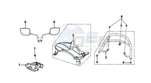 MIO 50I 25KMH (L8) NL EURO4 drawing REAR MUDGUARD - REAR CARRIER