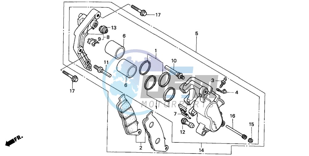 FRONT BRAKE CALIPER