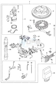 DF 20A drawing Starting Motor Manual Starter