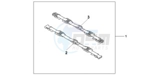 CB600FAB drawing TAIL PACK ATT.