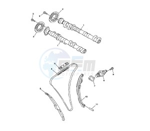 FJR AS 1300 drawing CAMSHAFT AND TIMING CHAIN