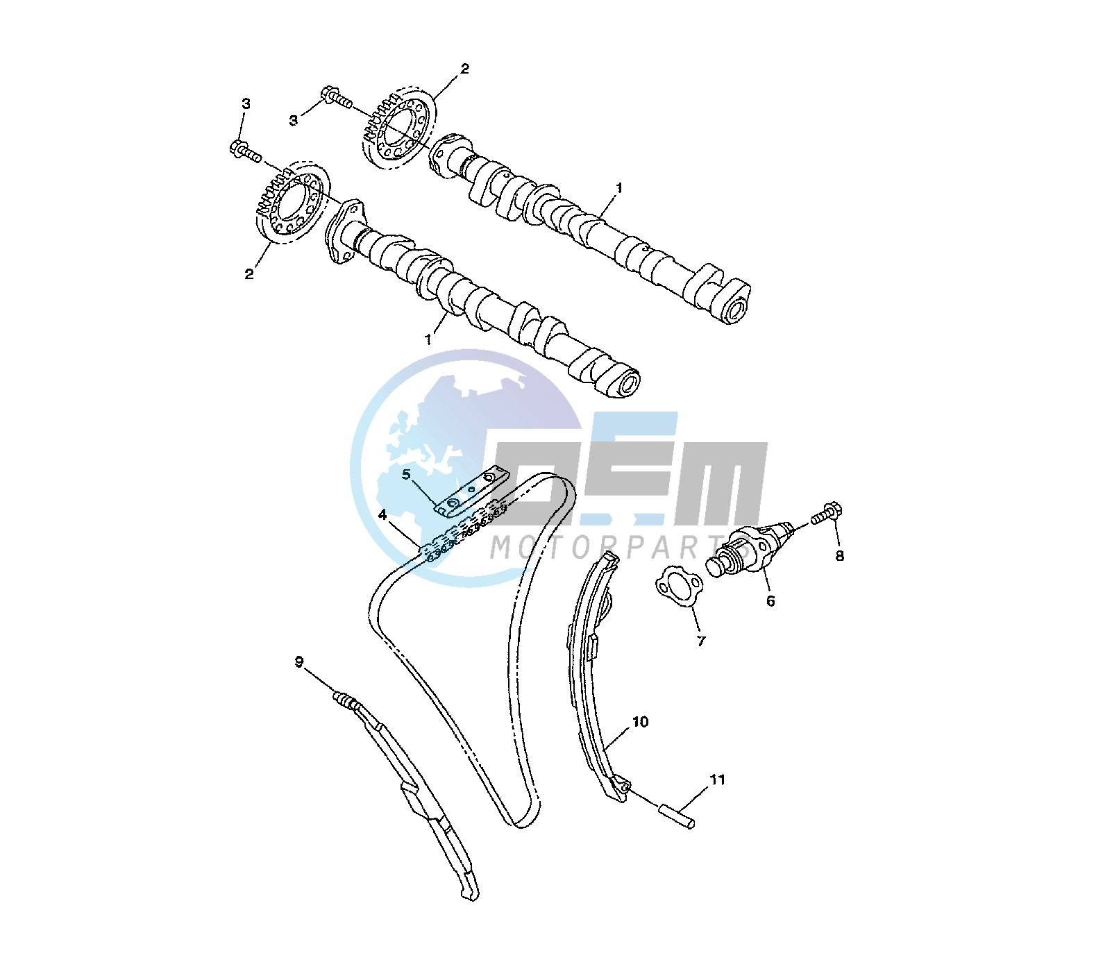 CAMSHAFT AND TIMING CHAIN