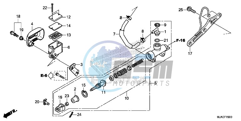 REAR BRAKE MASTER CYLINDER