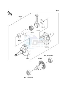 KVF360 4x4 KVF360A7F EU GB drawing Crankshaft