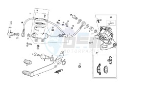 GPR - 50 CC VTHVXA00 2T drawing REAR BRAKING SYSTEM