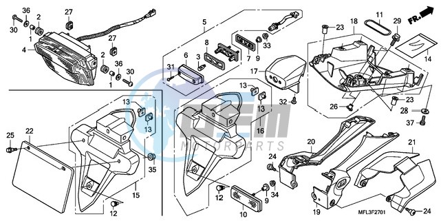 TAILLIGHT (CBR1000RRA/RAA )