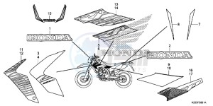 CRF250ME CRF250M UK - (E) drawing MARK/STRIPE (CRF250M)