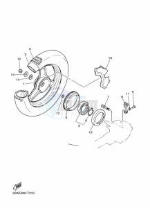 PW50 (BSL3) drawing REAR WHEEL